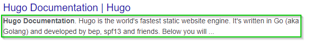 meta description